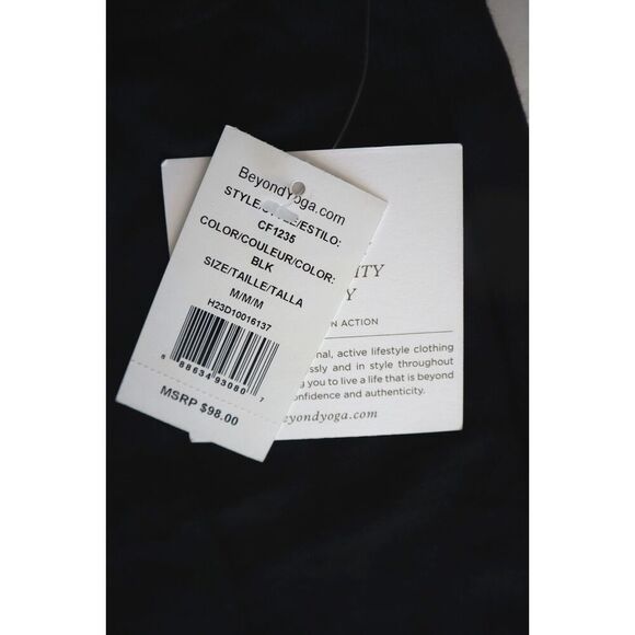 Beyond Yoga CF1235-001 Women's Sz M Black Cozy Fleece Off-Duty Joggers - Picture 4 of 10